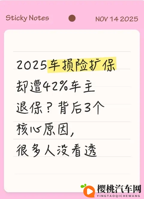2025车损险扩保却遭42%车主退保？背后3个核心原因，很多人没看透-1