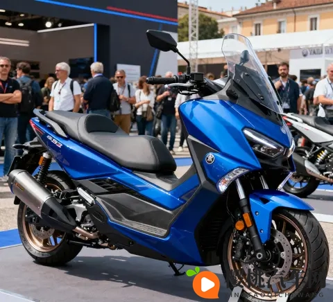 国产大排量踏板破局 升仕552G携550cc双缸亮相米兰 剑指雅马哈TMAX-1