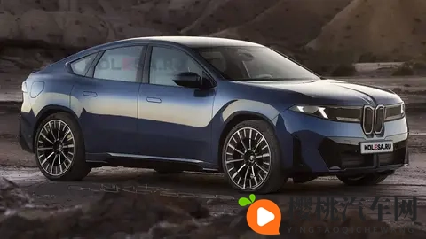 宝马第二款纯电轿跑SUV：iX4渲染图首曝，溜背造型、运动风格-3