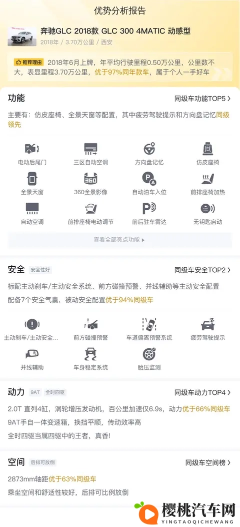 18万多拿下奔驰GLC,18年一手车,家用代步香不香?-3