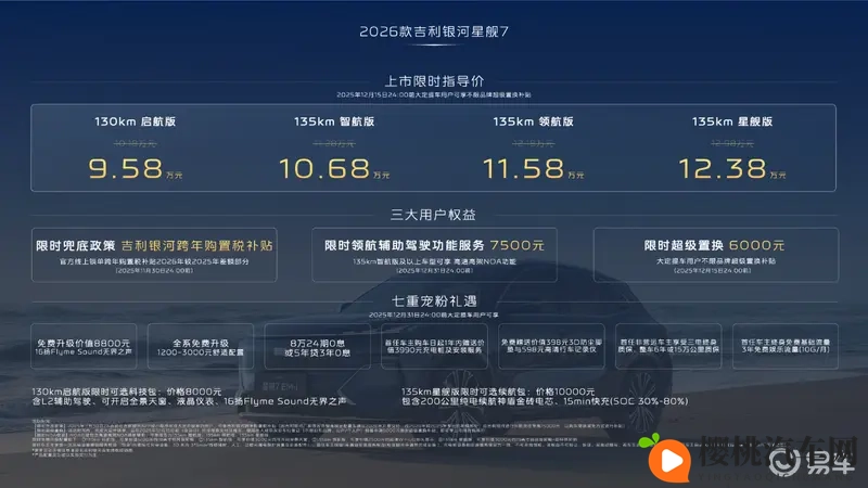 2026款吉利银河星舰7 EM-i上市，限时958万起-1