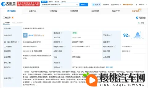 利氪科技在宁波成立汽车零部件公司-1