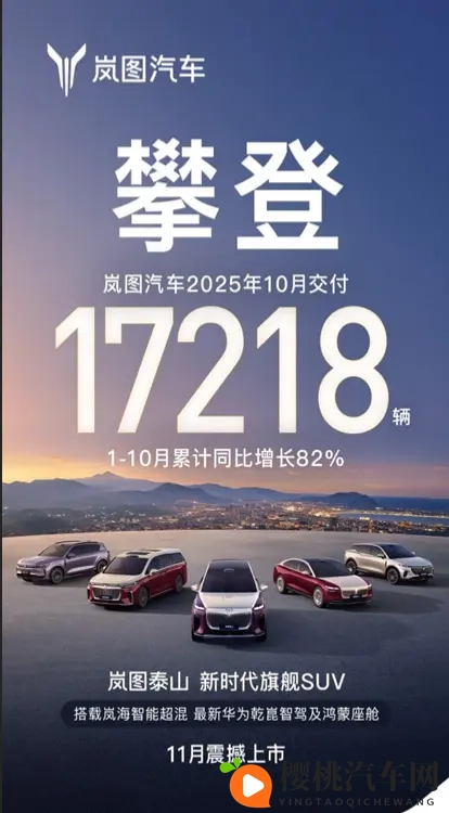 岚图追光L、泰山年内上市,销量十二连涨有没有可能?-1