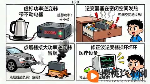 车载逆变器别乱买!电工:这2个参数千万别选错!退休自驾游必备-2
