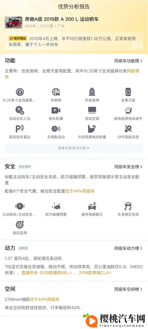 10万出头,圆你奔驰梦!19款A200L运动轿车值不值?-1