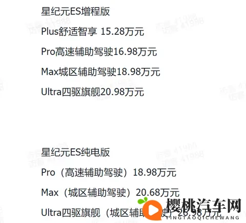 星纪元ES开始务实了!1528万元起售,能和小米SU7错位竞争?-2