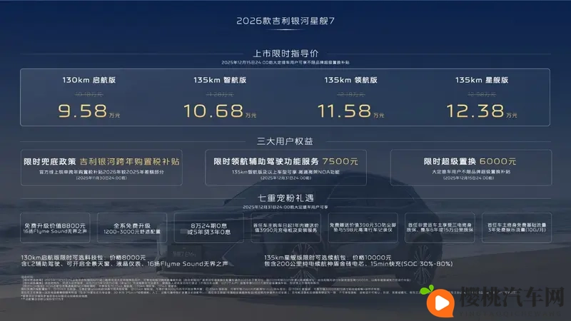 2026款吉利银河星舰7 EM-i限时指导价958万起-1