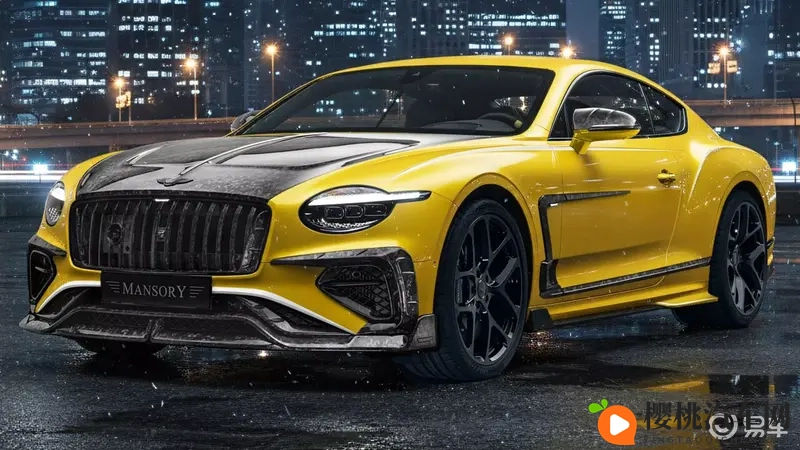 亮黄碳纤维堆满身！迈莎锐改装宾利欧陆GT行走香蕉-1