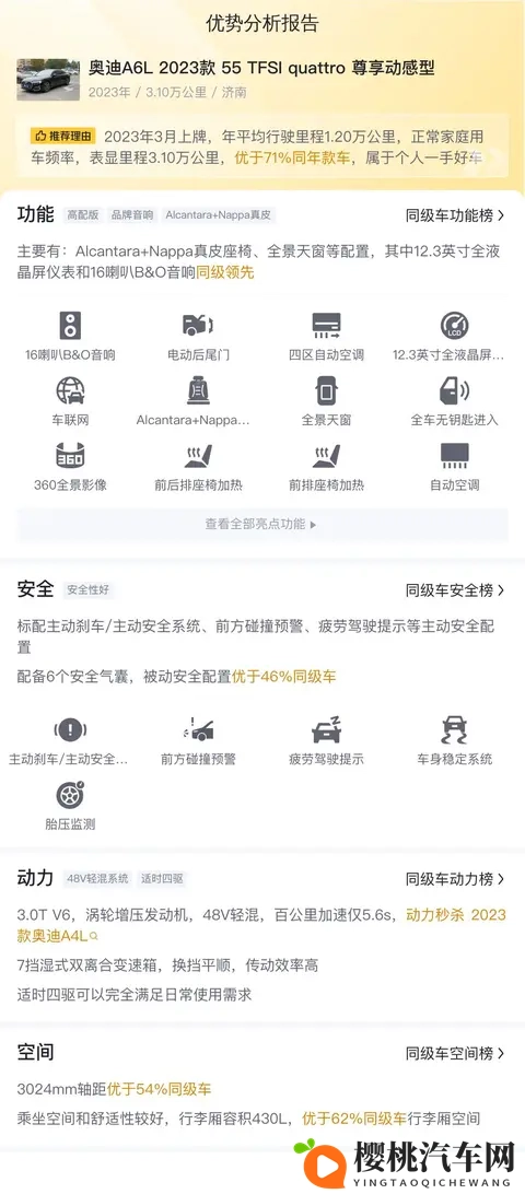 23款奥迪A6L准新车,30T+四驱,一手车况香不香?-1