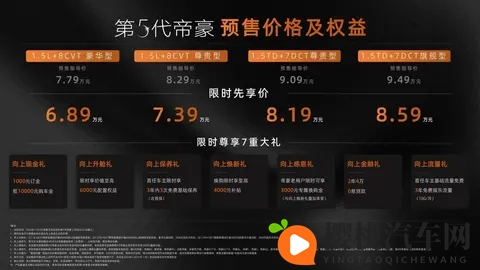 反向“电改油”？第五代吉利帝豪开启预售，限时689万起-2