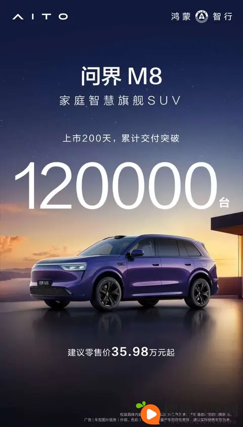 问界M8上市200天,累计交付突破12万台-1