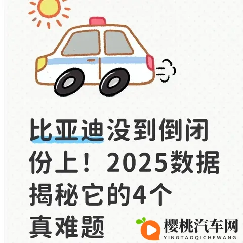 比亚迪没到倒闭份上！2025数据揭秘它的4个真难题-1