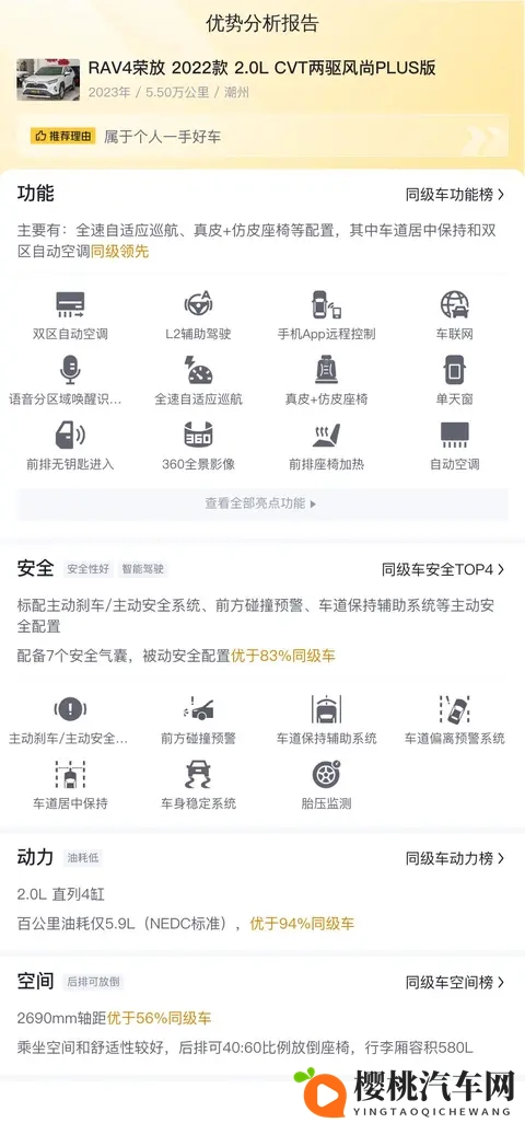 11万多拿下丰田RAV4荣放,20L自吸家用代步之选!-2