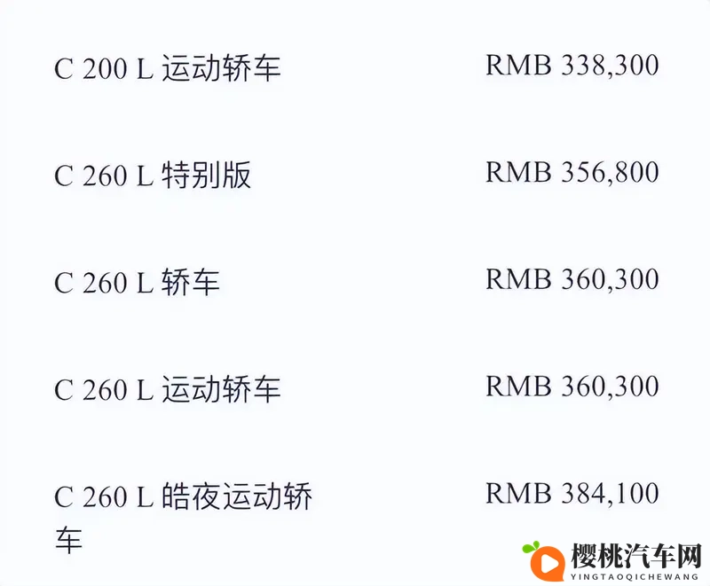 新款奔驰C级上市，全系换装20T发动机，配置优化升级-1