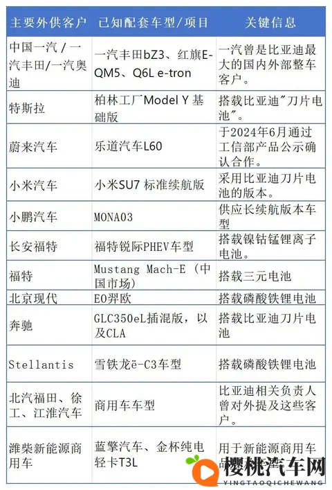 比亚迪电池外供占比突破20%,比亚迪全球排名稳居第二-1