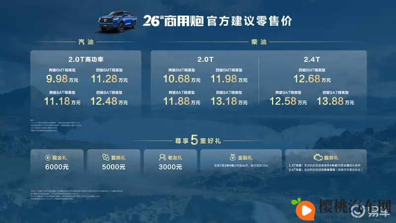 千锤百炼实力再进阶！26款长城炮焕新上市998万元起-1