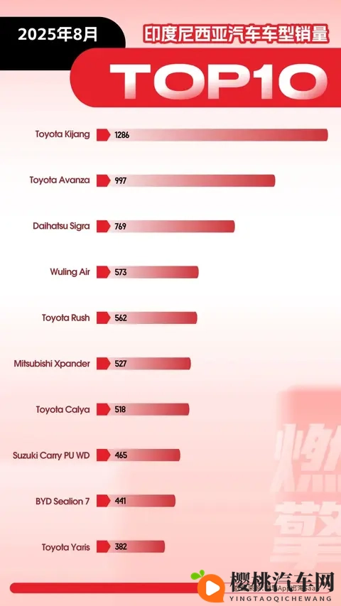 8月印尼车市:中国品牌双线突围,五菱负责燃油,比亚迪管新能源-1