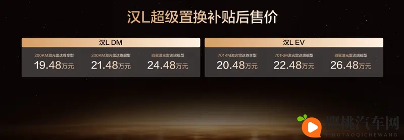 汉L携新色与智能OTA登场补后1948万~2648万-1