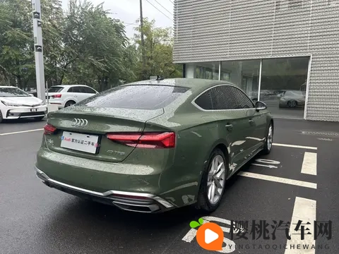 几个W就能拿下!22年奥迪A5,绿色外观回头率超高-3