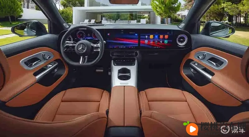 新奔驰GLB内饰曝光,星空顶+三联屏,酷炫升级-1