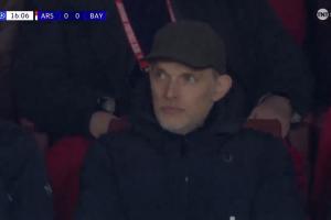 关注焦点战，图赫尔现场观战阿森纳vs拜仁